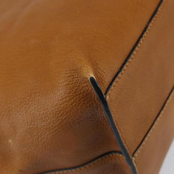 Chloe Kelly Tote Bag Leather Brown Gold Auth BA9368 - Picture 16 of 16